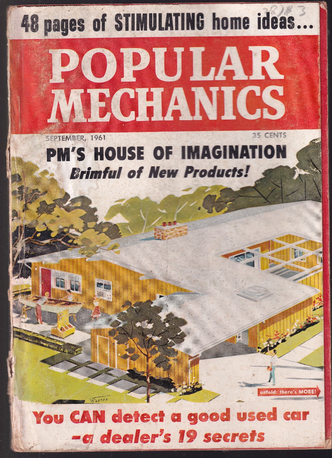 Popular Mechanics soft cover Year 1961 September 290 pages BK20 400