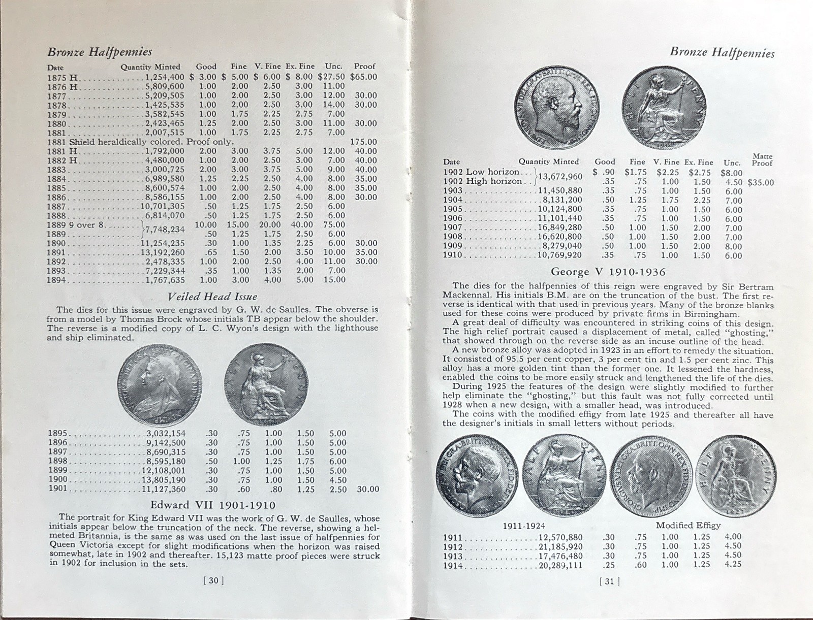1965 Guide Book English Coins Bressett 4th Edition Whitman 19th & 20th Centuries