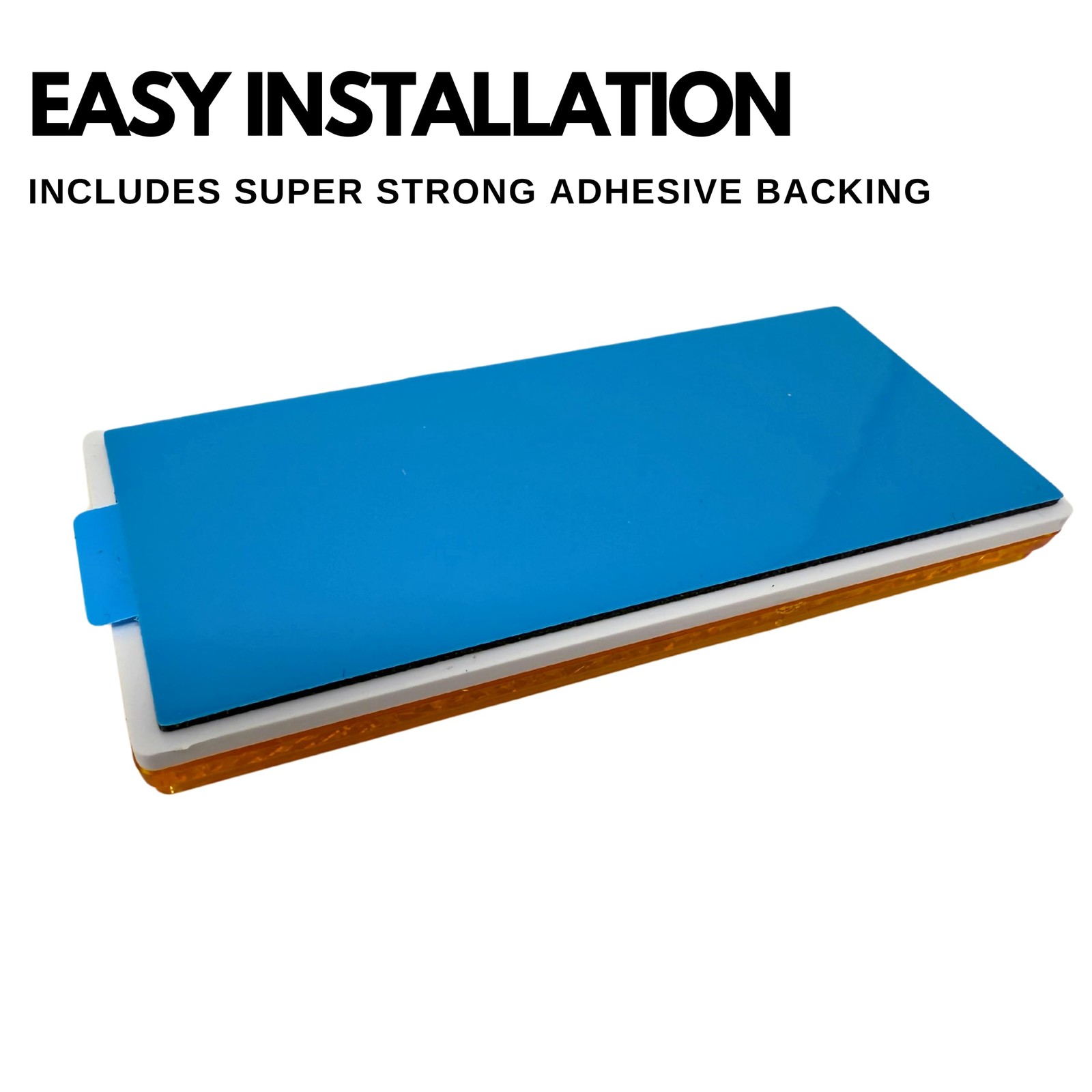3-1/8″ Rectangular Stick-On Reflector for Trailers, Trucks, Boats, RVs, SUVs