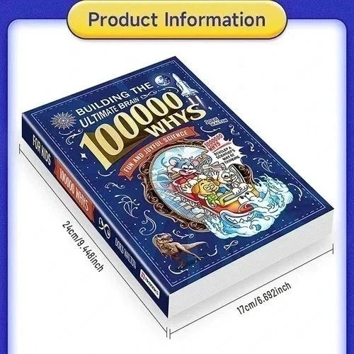 Children’s Encyclopedia 100000 Whys Kids Book Ages 6-12 Extracurricular Reading