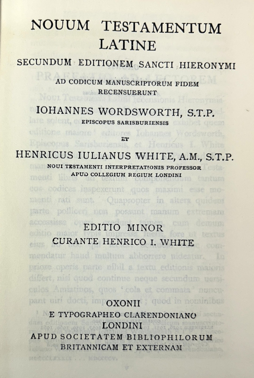 Novum Testamentum Latine 1962 Oxford University Press Small Vintage Flexi-boards