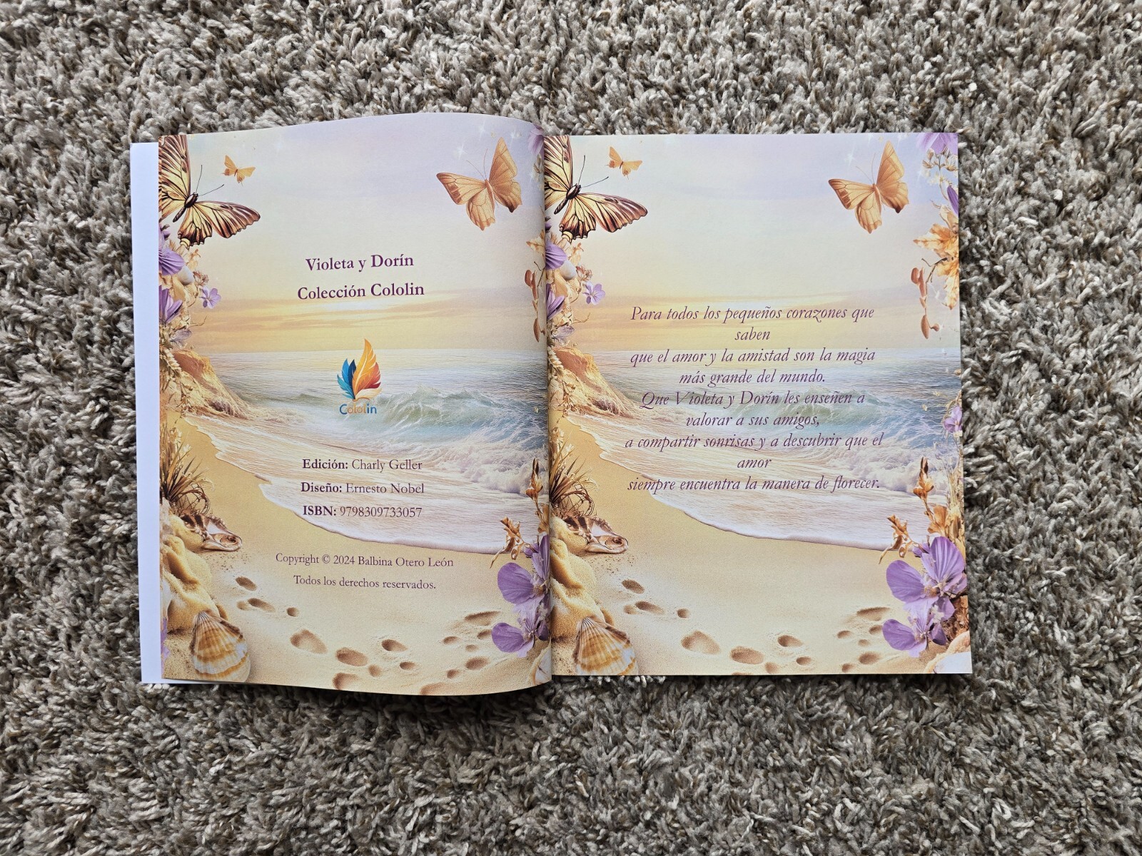 Libro (Ejemplar firmado) Violeta: el hada de la amistad– Colección Cololin