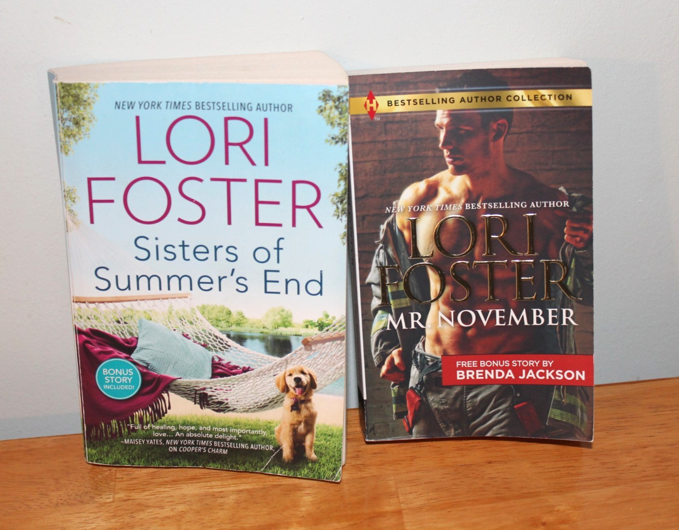 Lori Foster, Lot of 2, Sisters of Summer’s End, and Mr. November, Romance.
