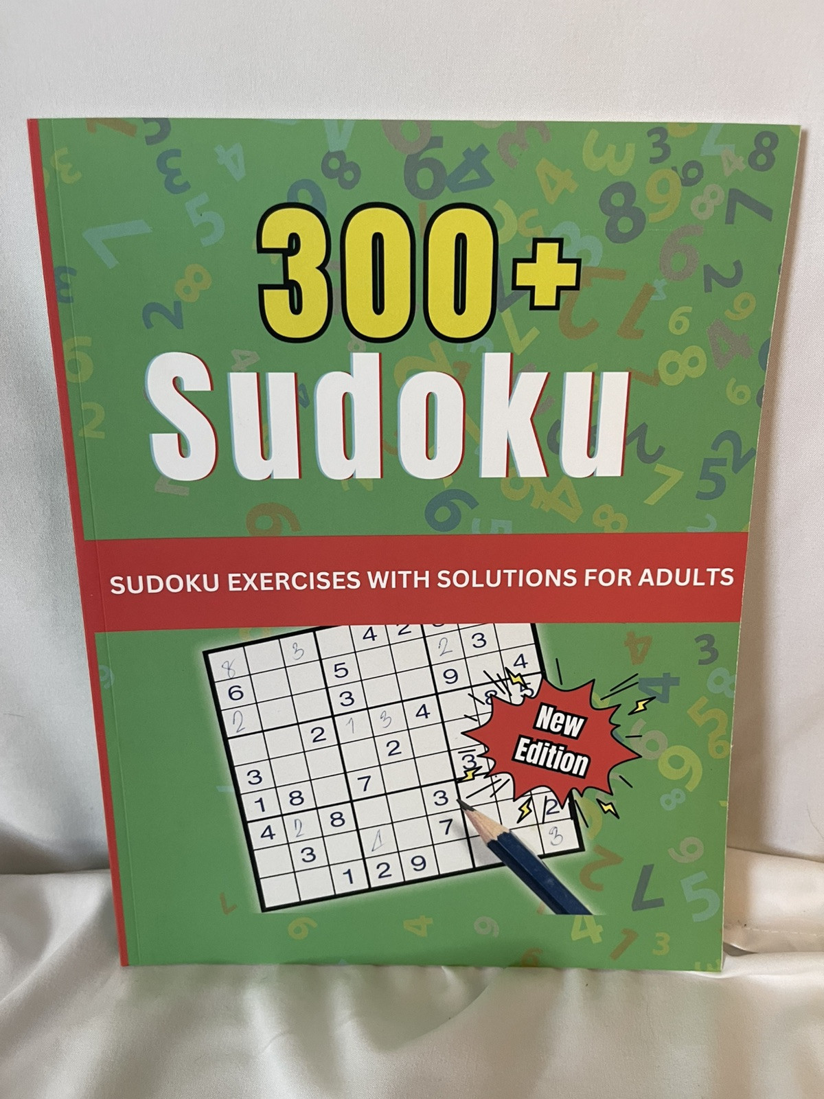 Sudoku 300+ Puzzle Book With Solutions 38 Pages 8.5×11” Paperback
