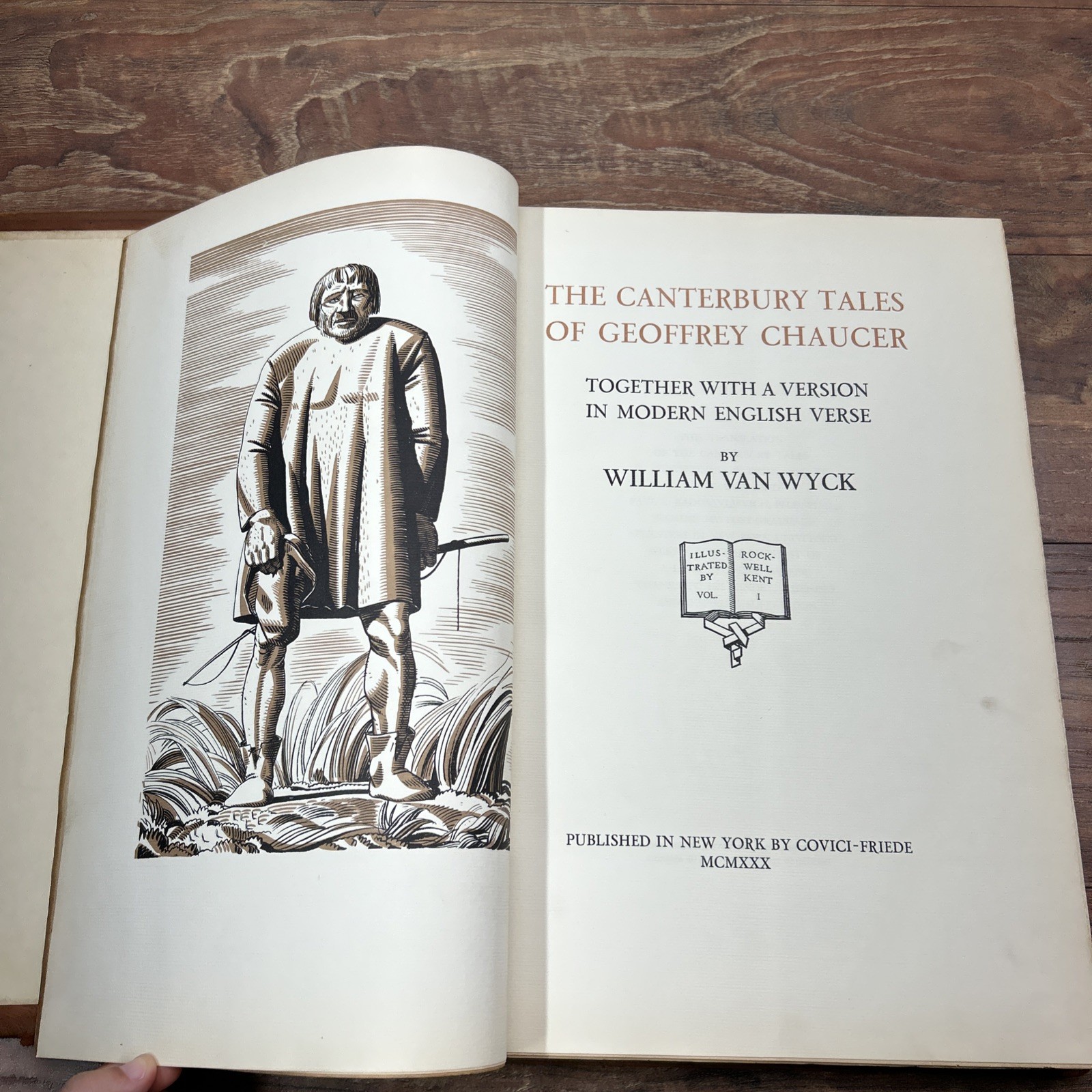 1930s First Edition CANTERBURY TALES OF GEOFFREY CHAUCER #48 of 75 Rockwell Kent