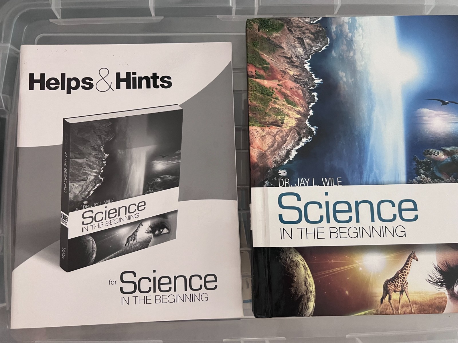 Science in the Beginning, hardcover text By Jay Wile – VERY GOOD w/Helps& Hints