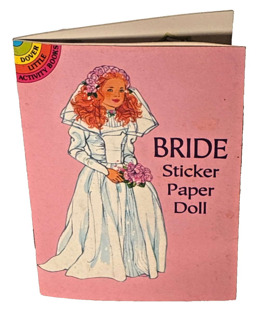 Bride Sticker Paper Doll Book By Barbara Steadman 1997 Dover Publications
