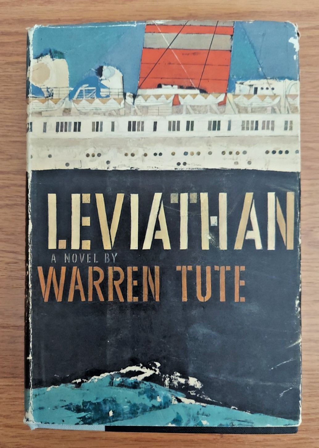 Leviathan a Noval by Warren Tute 1959 1st American Edition Book Hardcover DJ