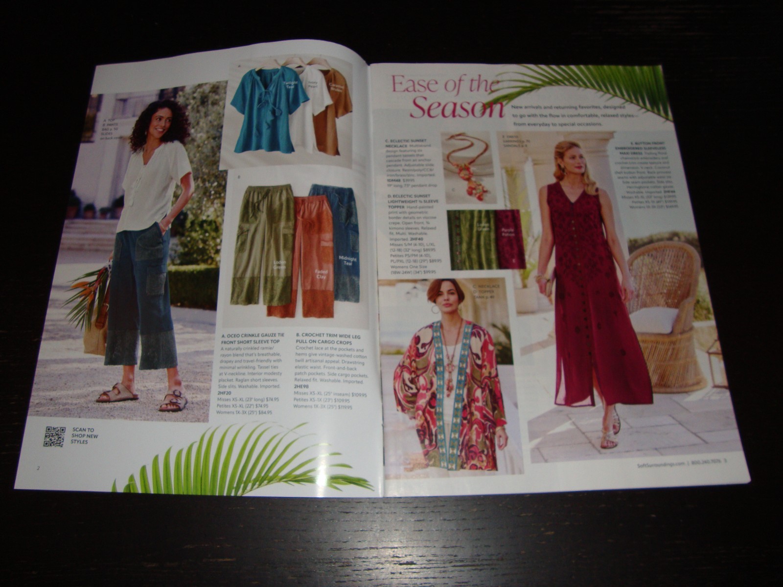 SOFT SURROUNDINGS Women’s Fashion & Accessories CATALOG Summer 2026 – 72 Pages