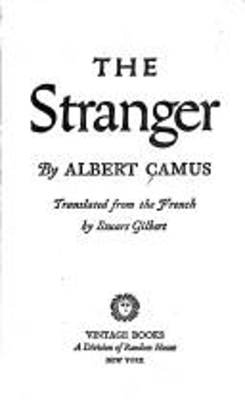 The Stranger Paperback Albert Camus