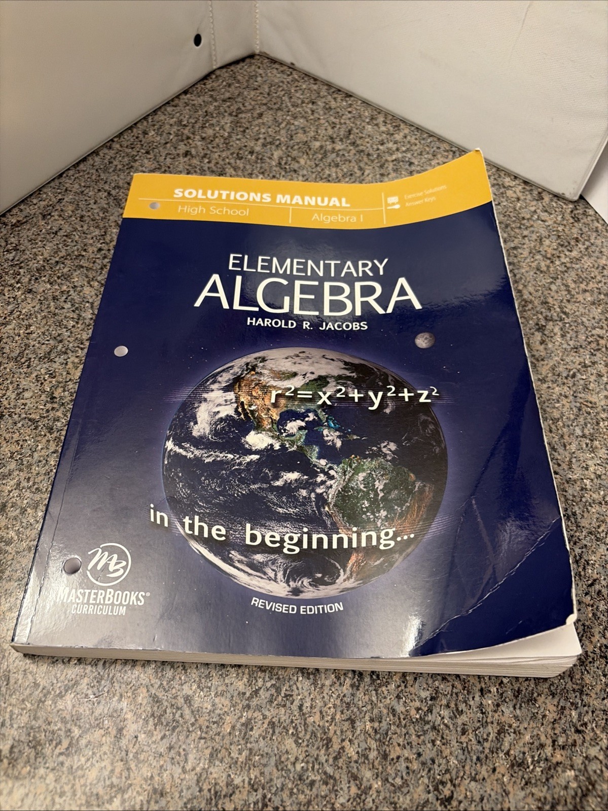 Elementary Algebra Solutions Manual, Revised Ed. by Jacobs (2016, Tradeback)