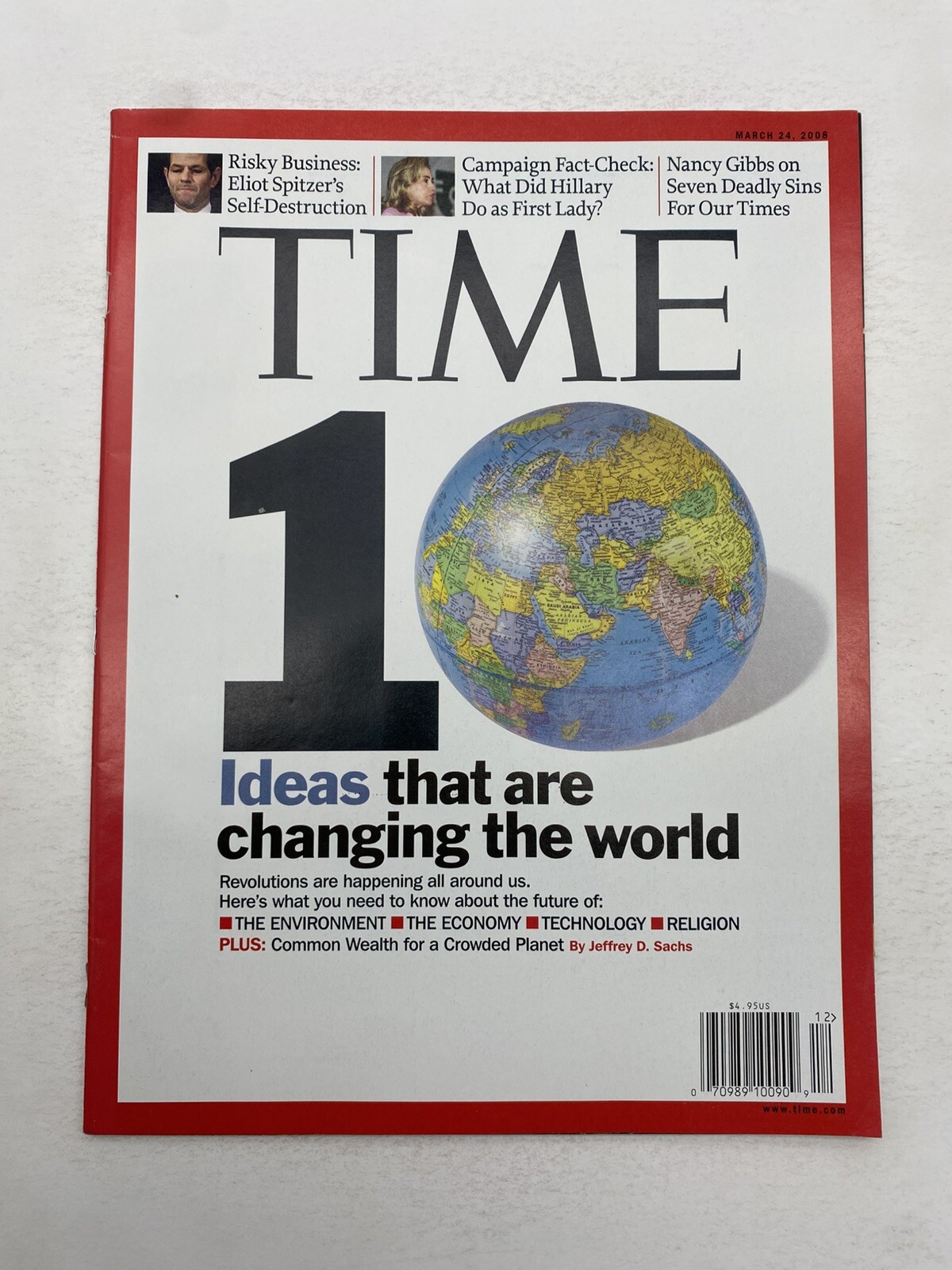 2008 Time Magazine March 24 10 Ideas That Are Changing Newsstand High Grade
