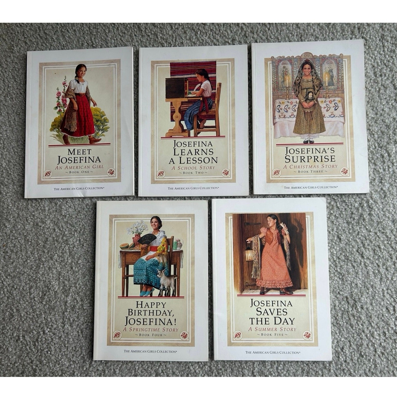 American Girl Josefina Book Lot 1-5 Collection Paperback Historical 1st Edition