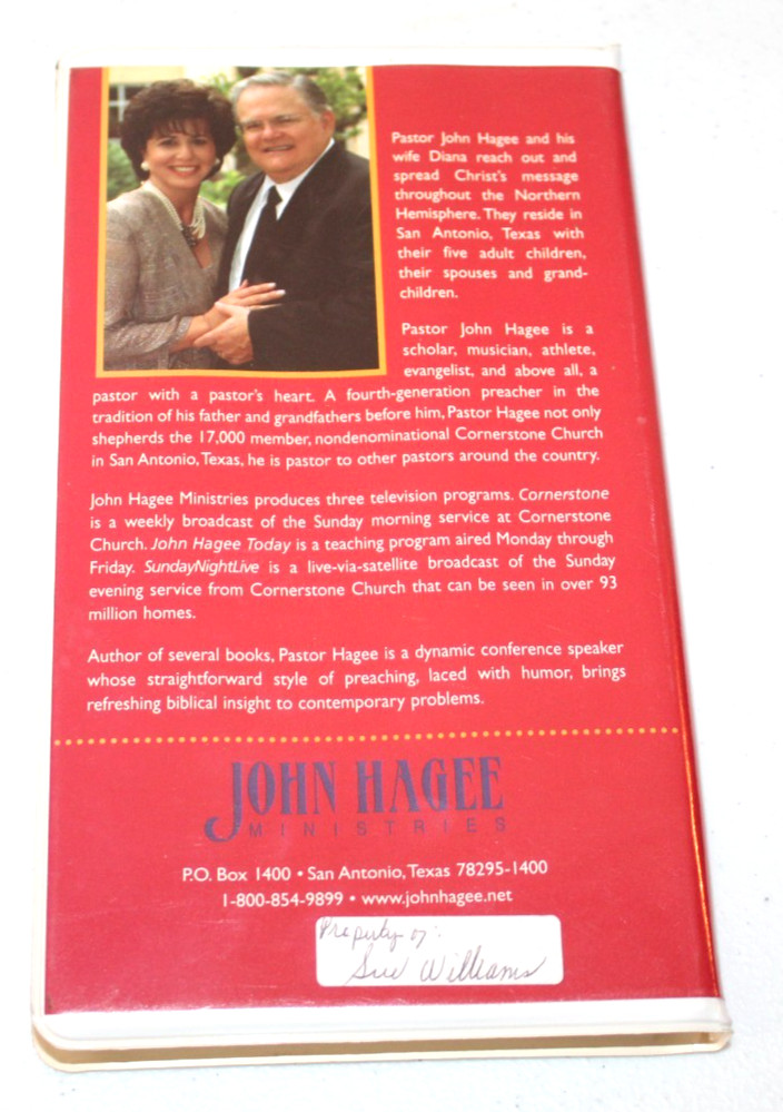 Power to Heal Pastor John Hagee Cassette 2 Tape Program