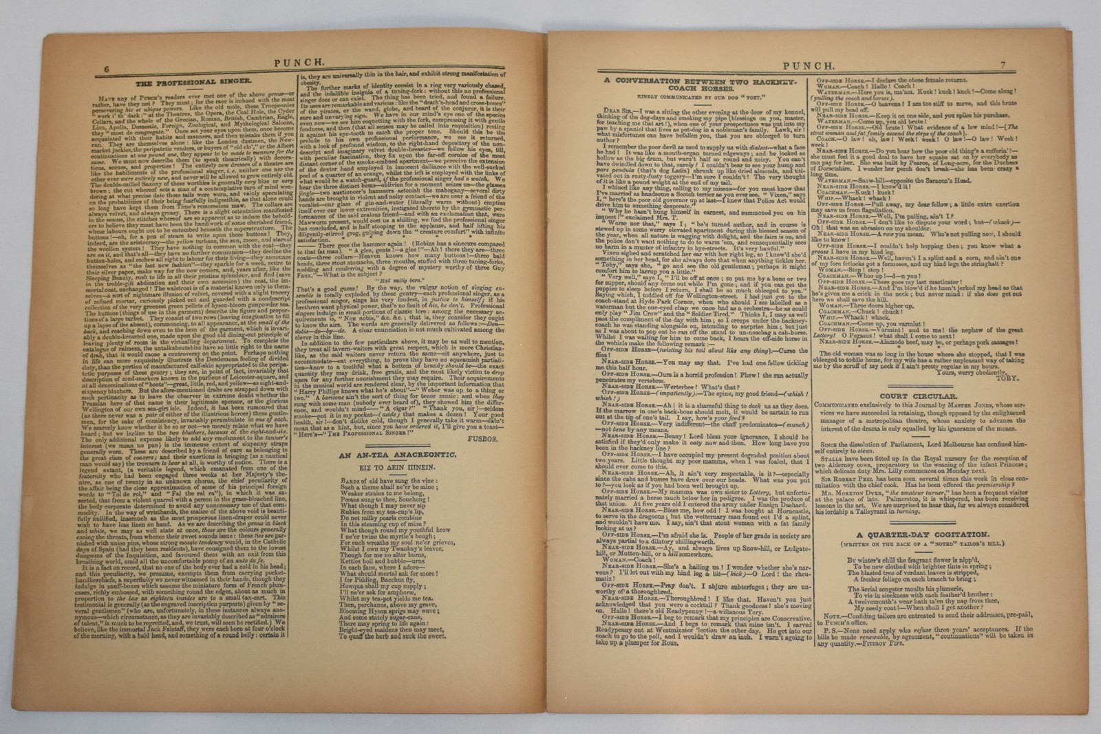 Reprint of the 1st Edition of Punch The London Charivari, published July 17 1841