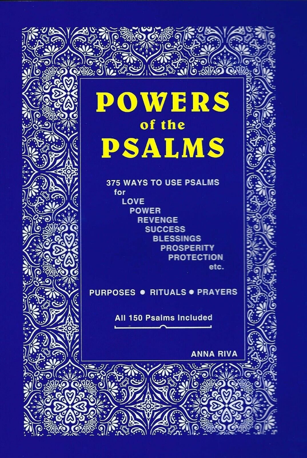 BOOK POWERS OF THE PSALMS BY ANNA RIVA – 150 PSALMS INCLUDED (PAPERBACK)