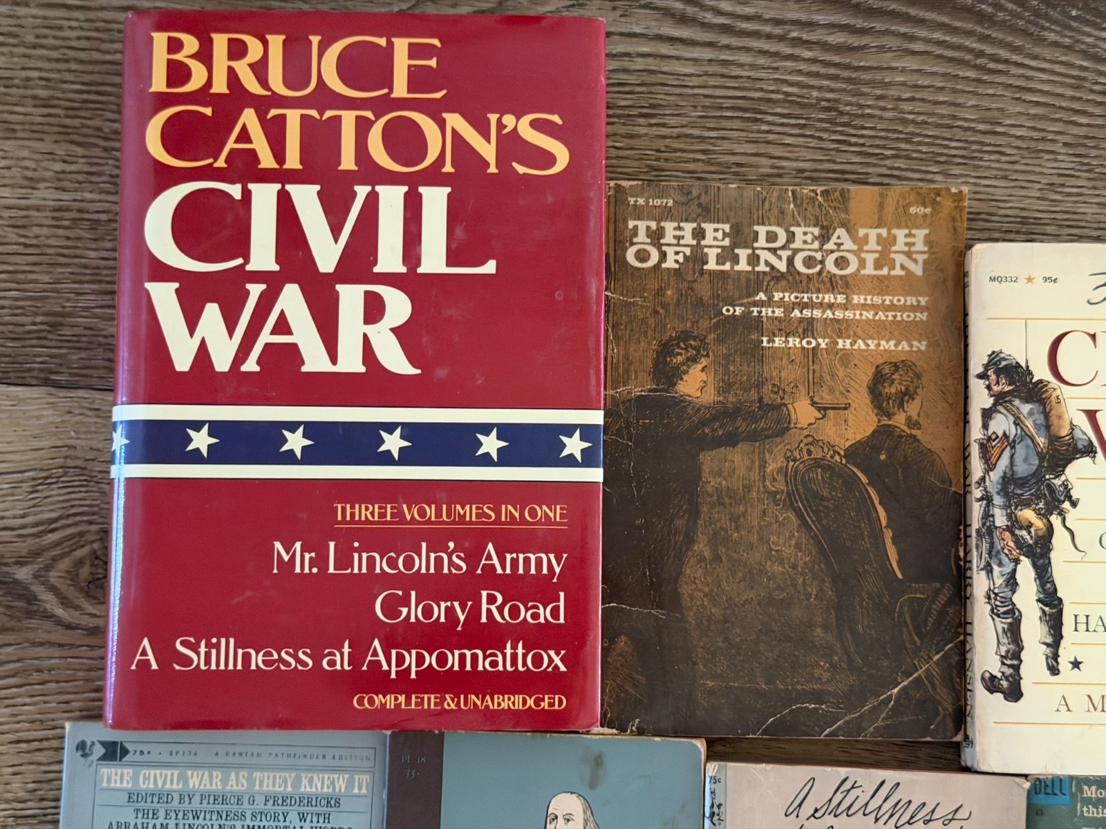 Civil War & Lincoln History Book Lot of 11 Bruce Catton Benjamin Franklin HC PB