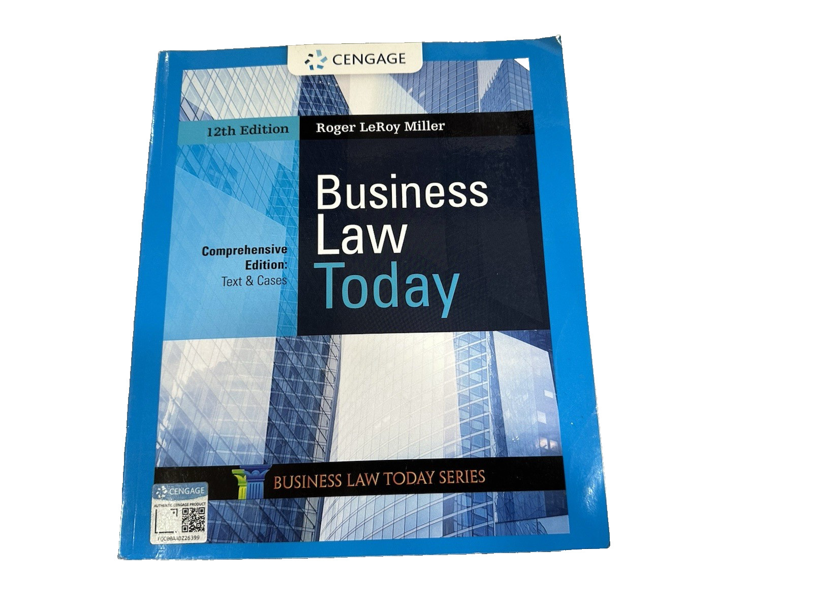 Business Law Today Comprehensive by Roger Miller 2019 Trade Paperback BOOK ONLY