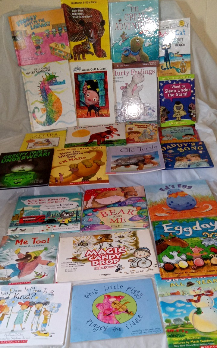 Mix Lot of 25 Eric Carle books & Scholastic Children’s Kids Picture