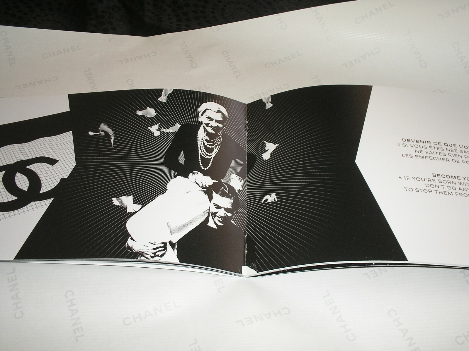 Chanel Gabrielle Fragrance Booklet English and French 6 in L x 8.25 in W