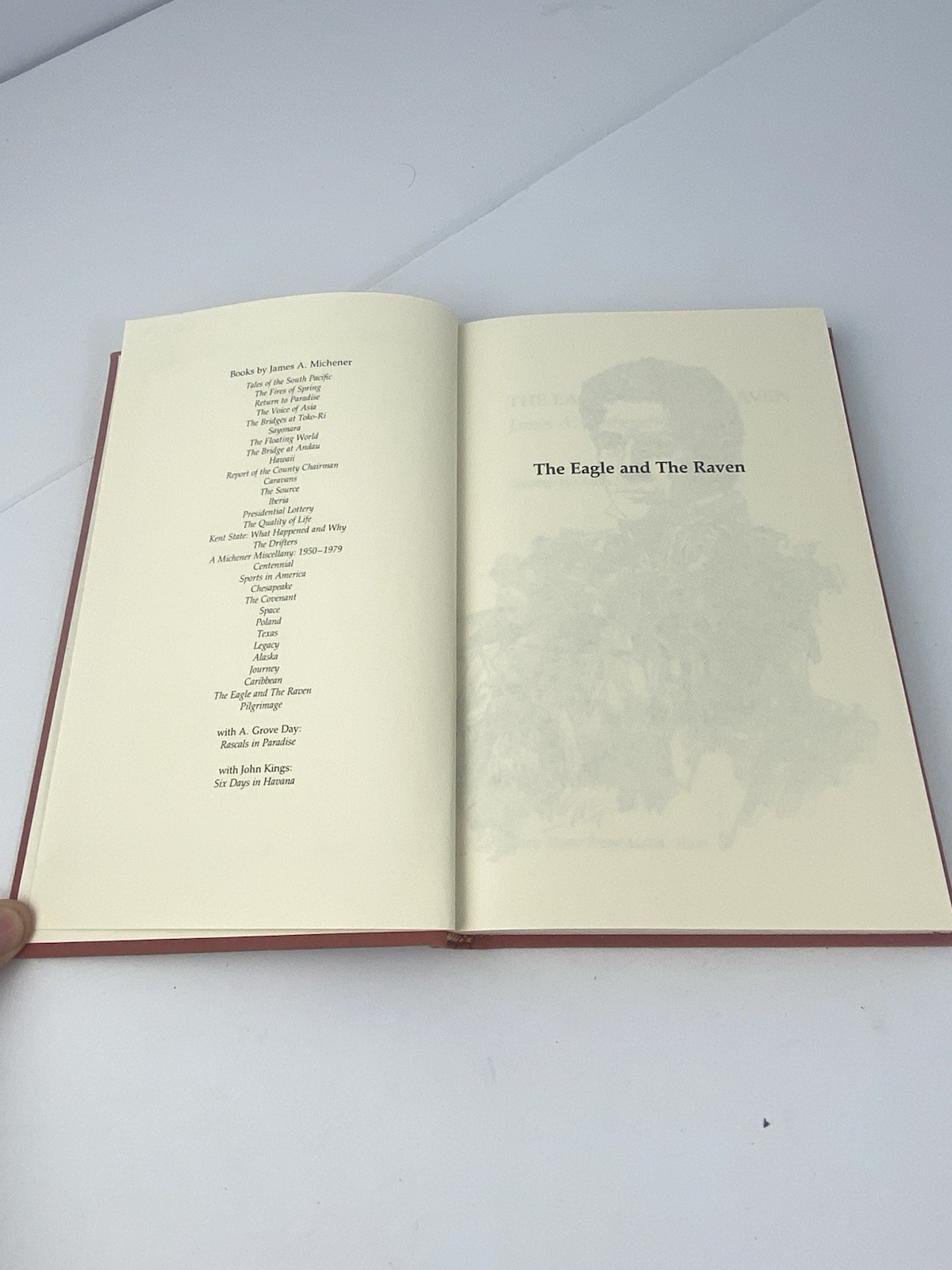 The Eagle & The Raven HB-James A. Michener-1990-214 pages