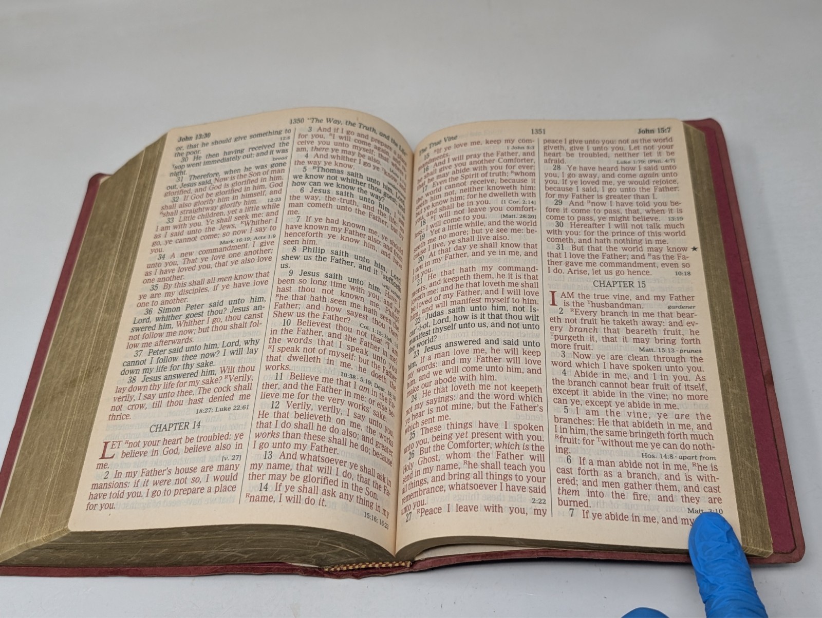 Holy Bible King James Version Nelson 1990 Regency Giant Print Red 881CBG KJV