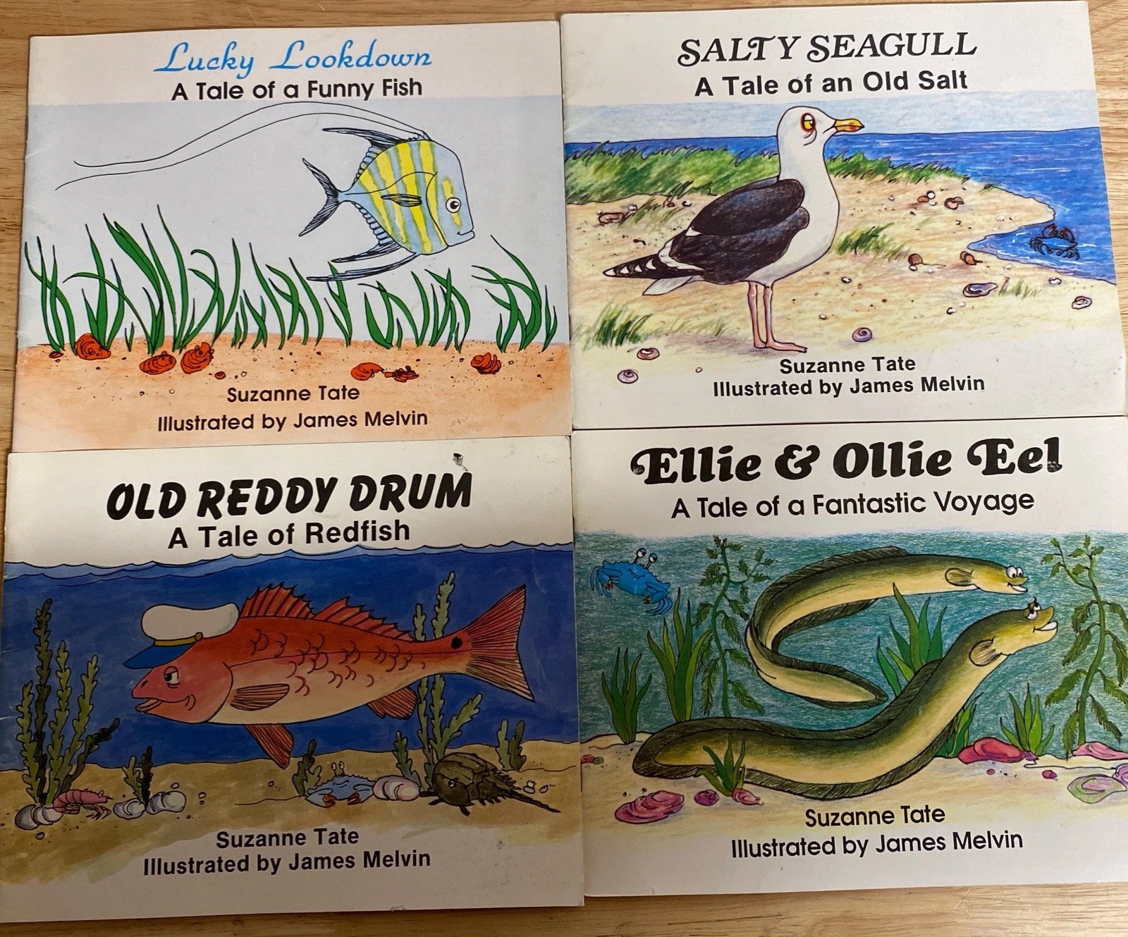Lot of 9 Softcover Picture Books by Suzanne Tate Signed Copies