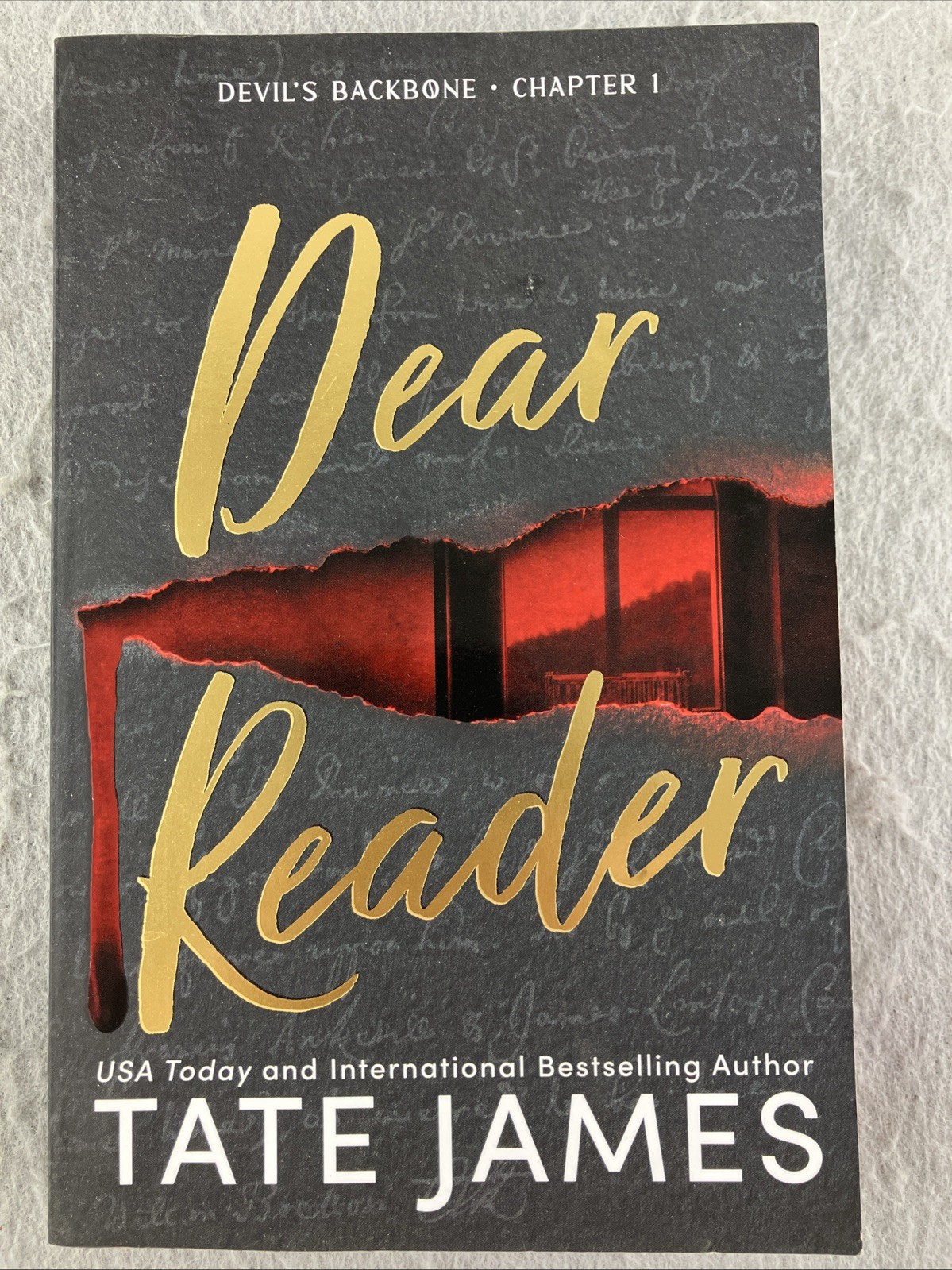 Dear Reader (Deluxe Edition): A Dark – Paperback, by James Tate Sprayed Pages