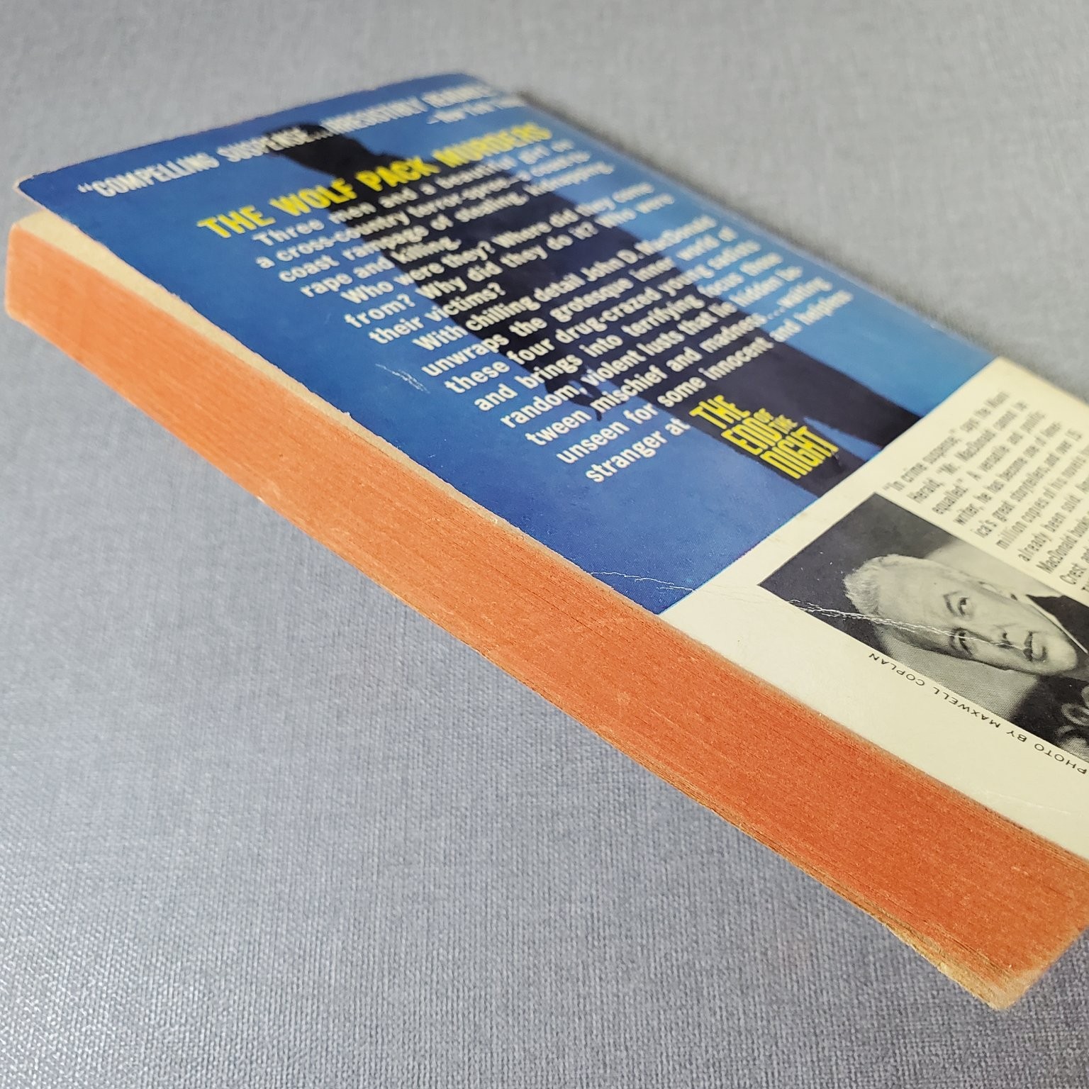 The End of the Night John D. MacDonald 1961 Crest Book Suspense Thriller