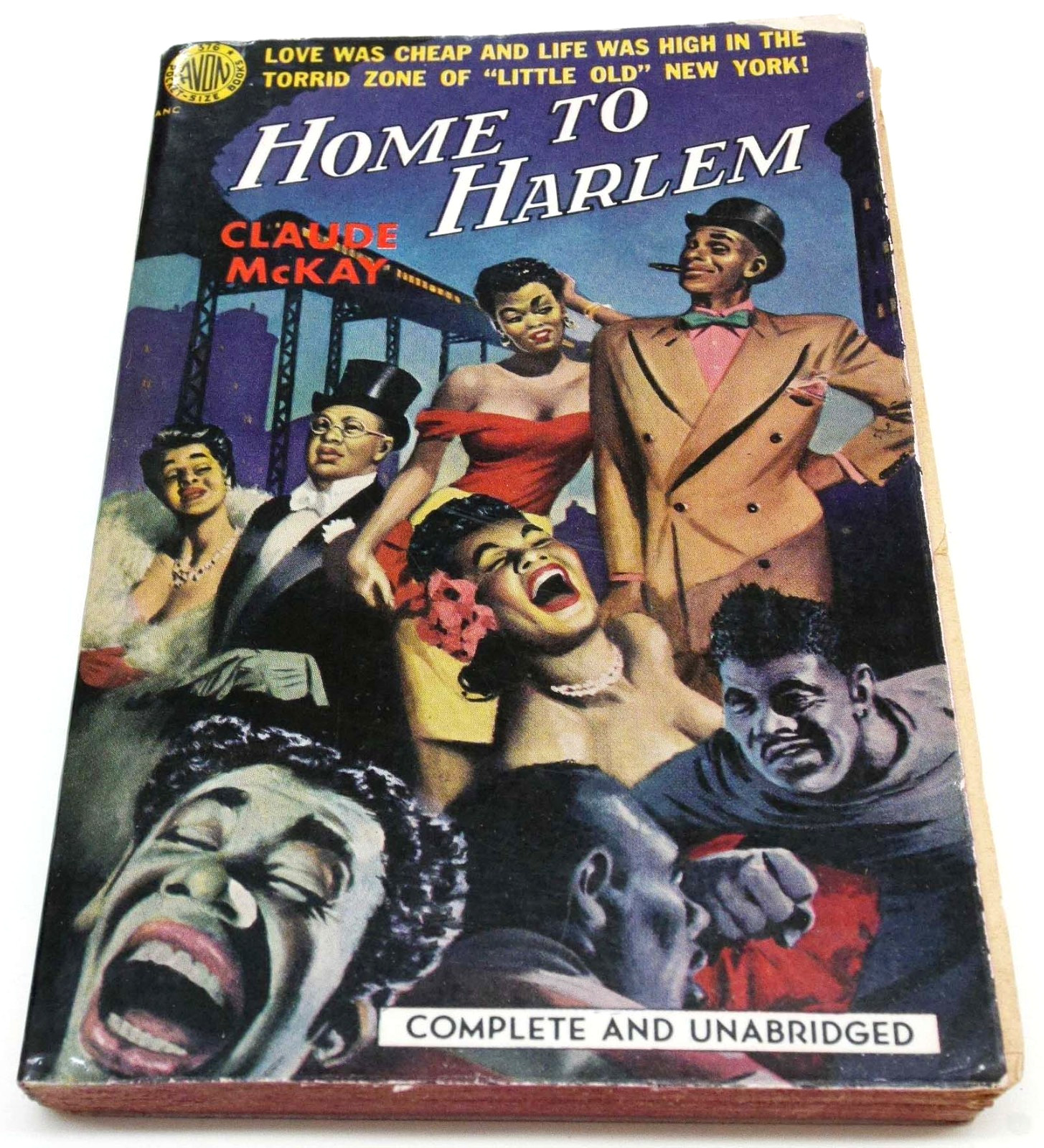 Vintage 1951 HOME TO HARLEM Black Renaissance JAZZ AGE Paperback Book FREE SHIP