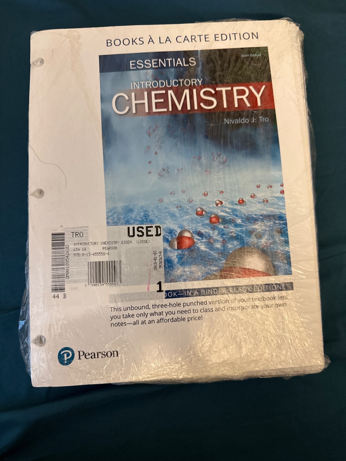 Introductory Chemistry Essentials by Nivaldo Tro (looseleaf sheets only )