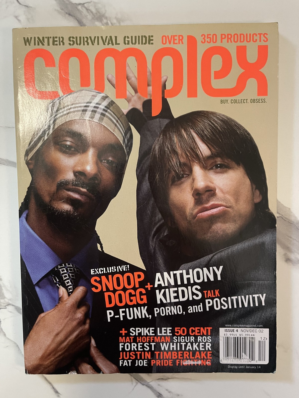 Rare Complex Magazine Snoop Dogg / Anthony Kiedis