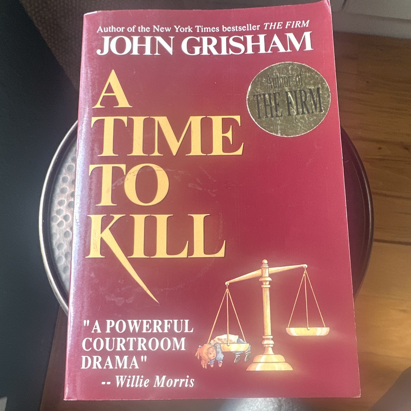 John Grisham A TIME TO KILL 1989 Vintage Wynwood Press Trade Paperback Cover