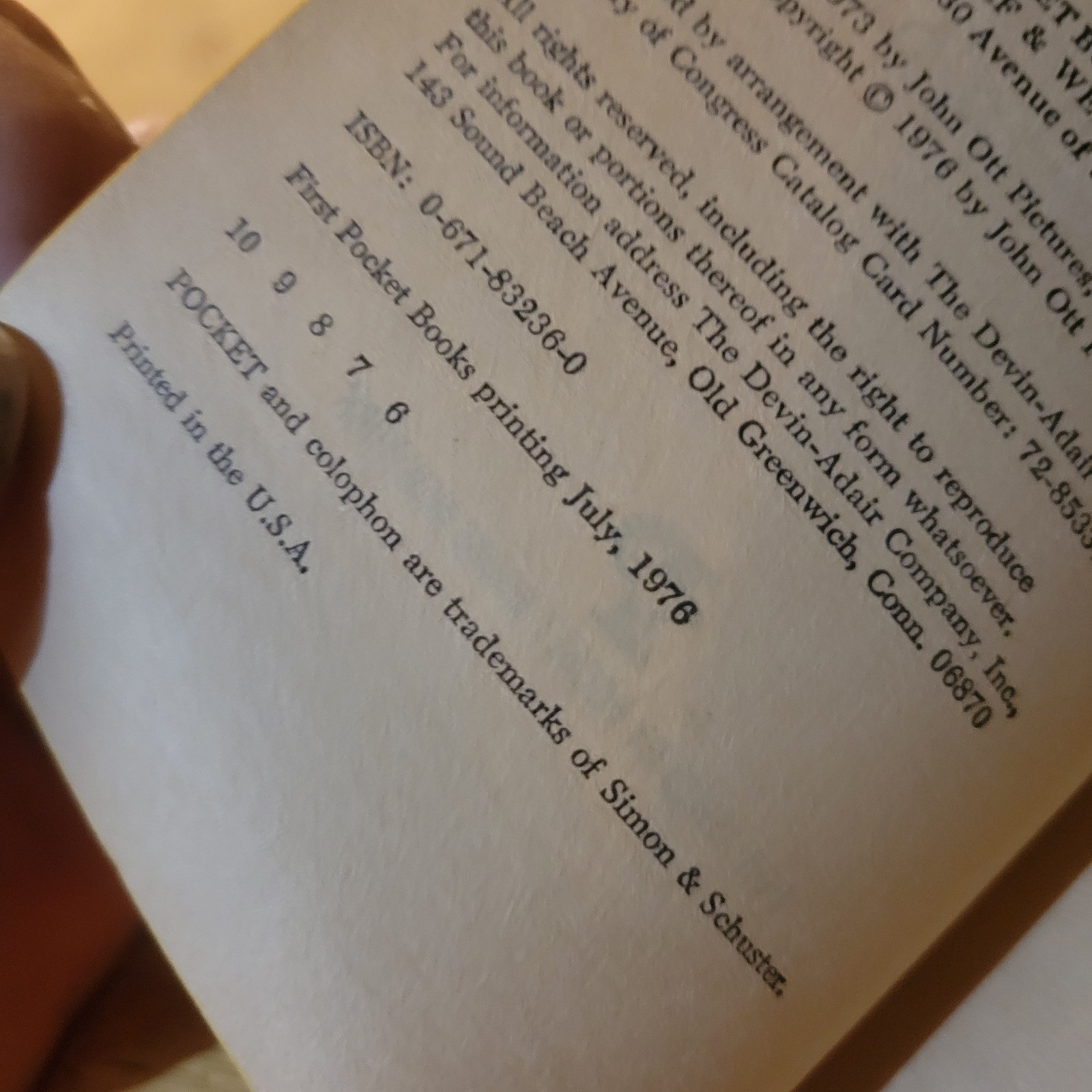 Health and Light by John Ott, 1976 Mass Market Paperback Pocket Books