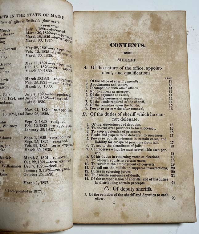 Isaac Goodwin NEW ENGLAND SHERIFF OR DIGEST OF THE DUTIES OF CIVIL OFFICERS