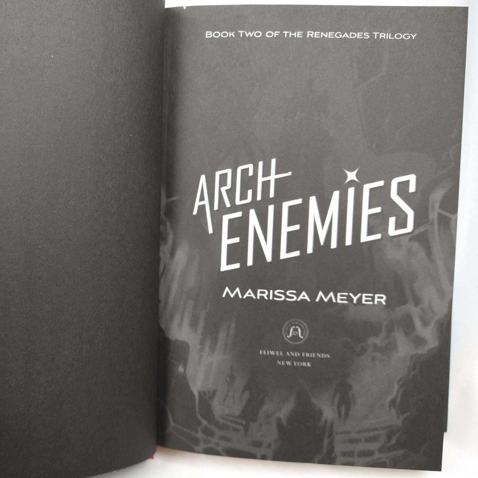 Arch Enemies Marissa Meyer 2018 First Edition YA Superhero Novel Feiwel