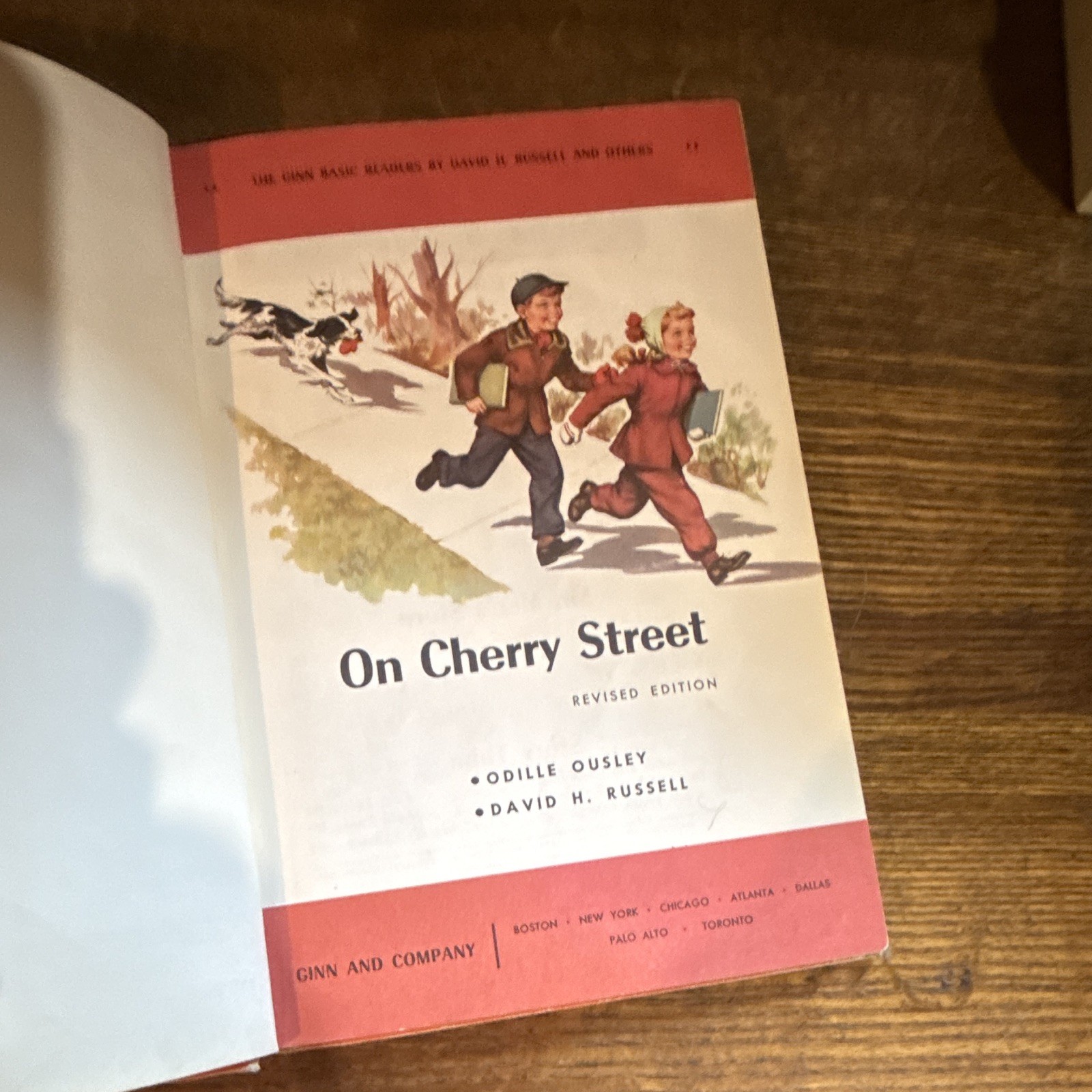 On Cherry Street Odille Ousley & David H. Russell HC Ginn Basic Readers Rev Ed