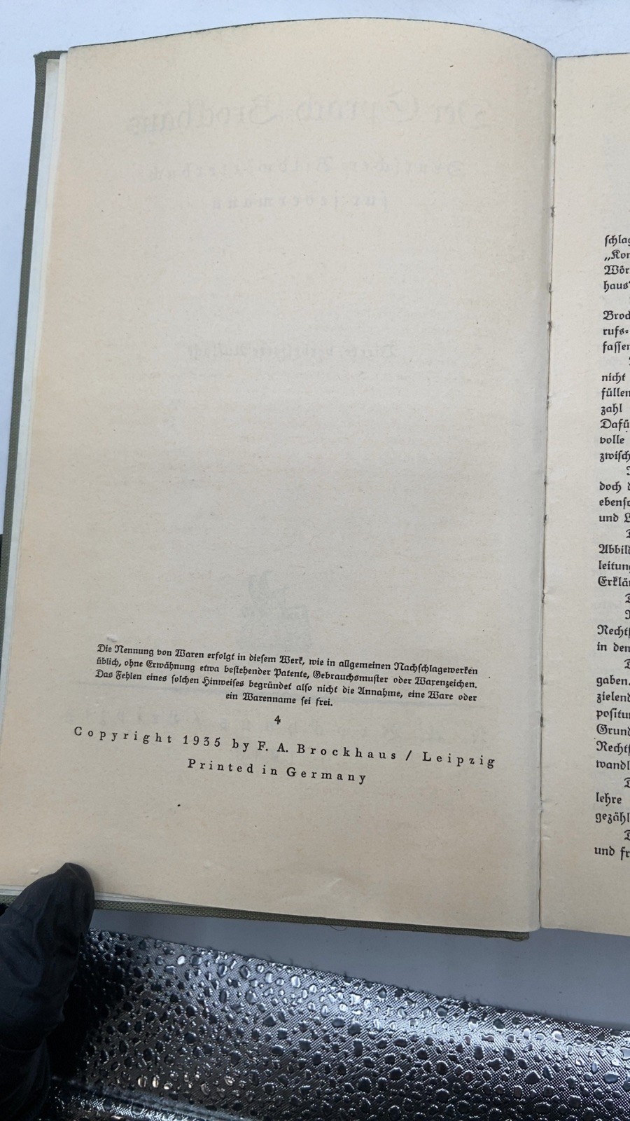 Der Sprach-Brockhaus Hardcover Vierte, verbesserte Auflage 1940