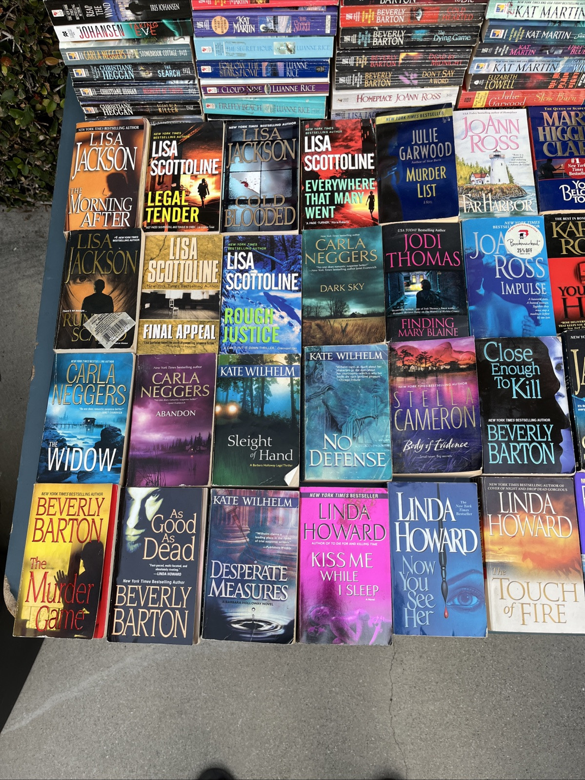 Lot of 20 Random Contemporary Romance and Suspense Novels, Popular Authors