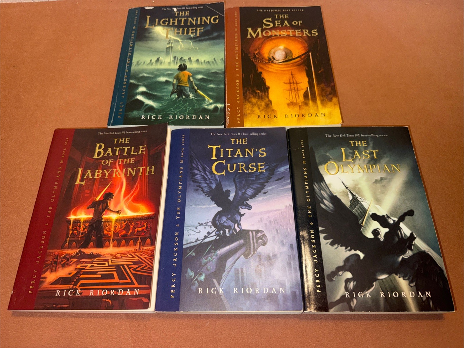 Percy Jackson and the Olympians Complete Series Set 1-5 Rick Riordan Paperback