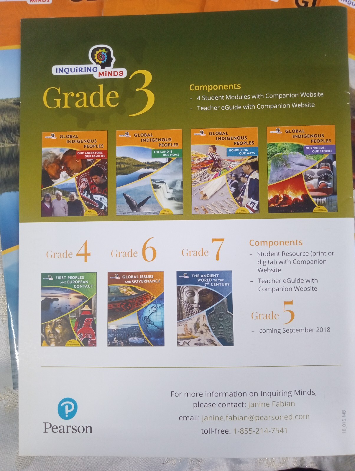 Pearson Inquiring Minds Global Indigenous Peoples Series Grade 3 Social Studies