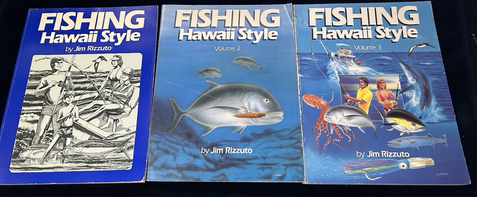 3 V Set FISHING HAWAII STYLE Guide to Saltwater Angling by Jim Rizzuto