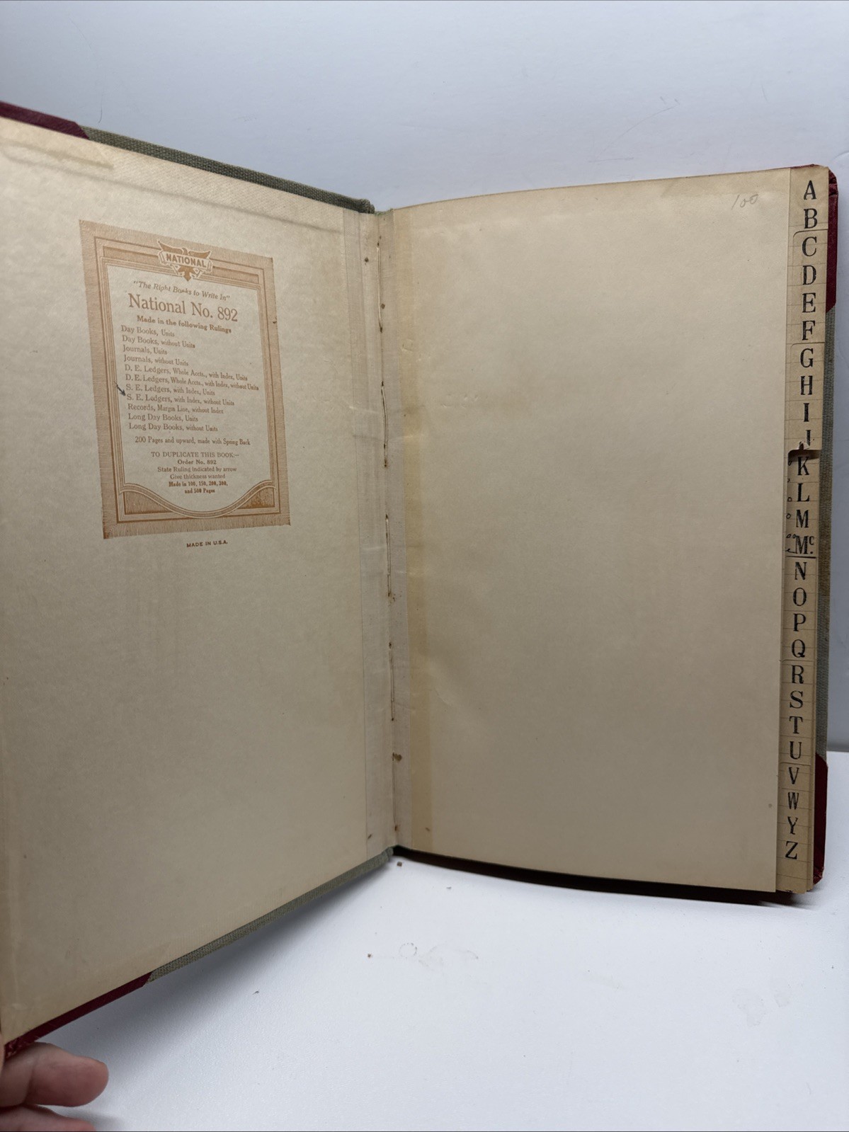 Antique Ledger Budget Book