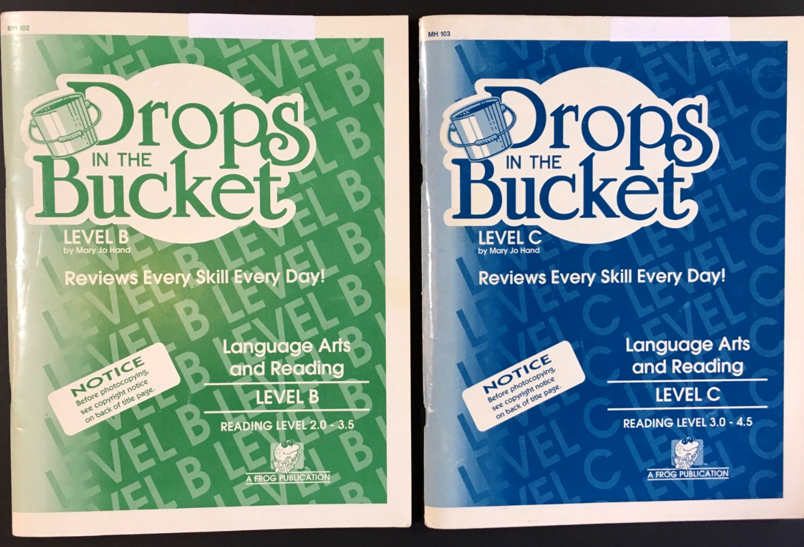 Drops in the Bucket by Mary Jo Hand Levels B & C Lang. Arts & Reading Homeschool