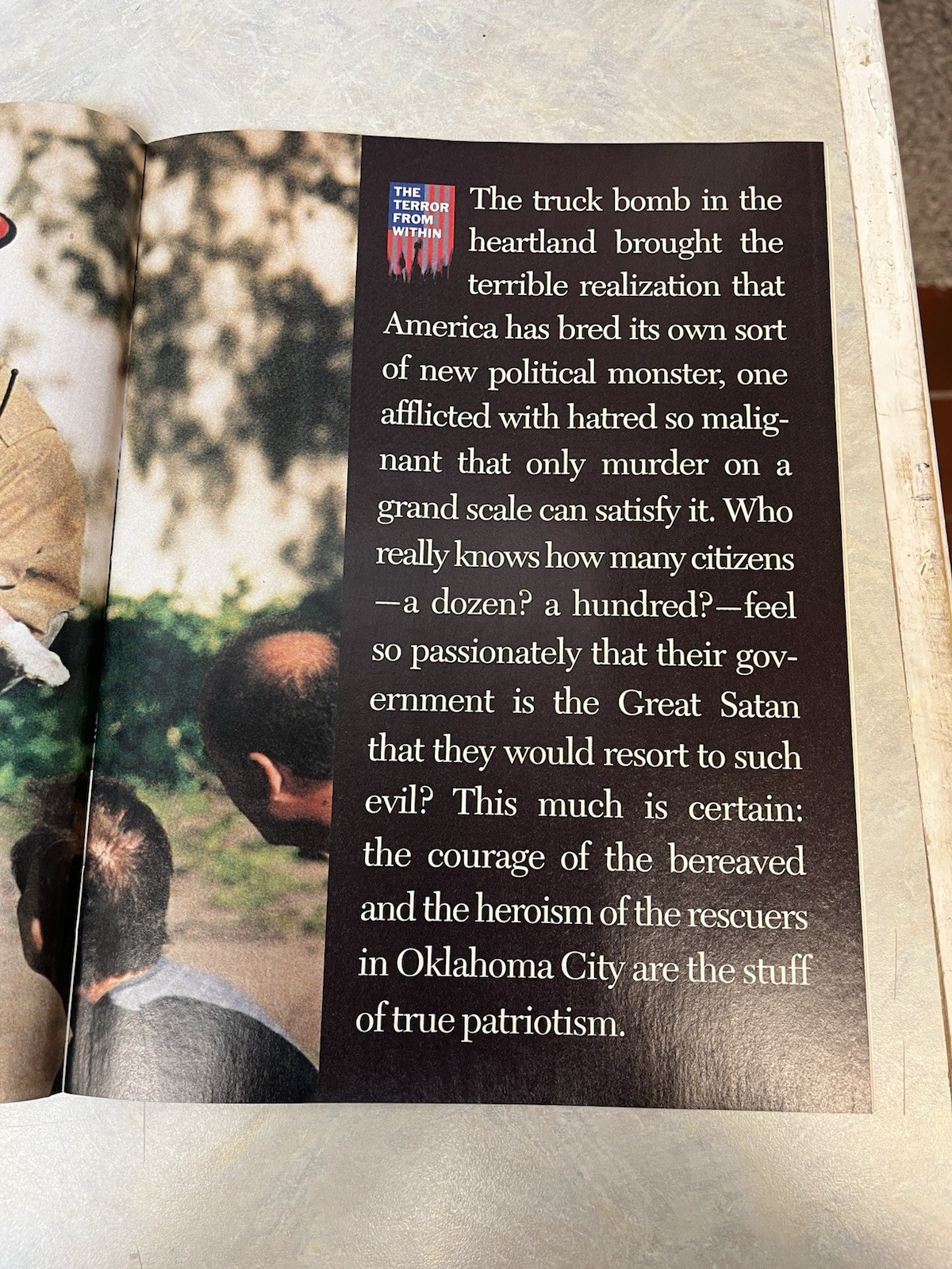 Time Magazine/1995/Timothy McVeigh/The Face Of Terror/Special Issue