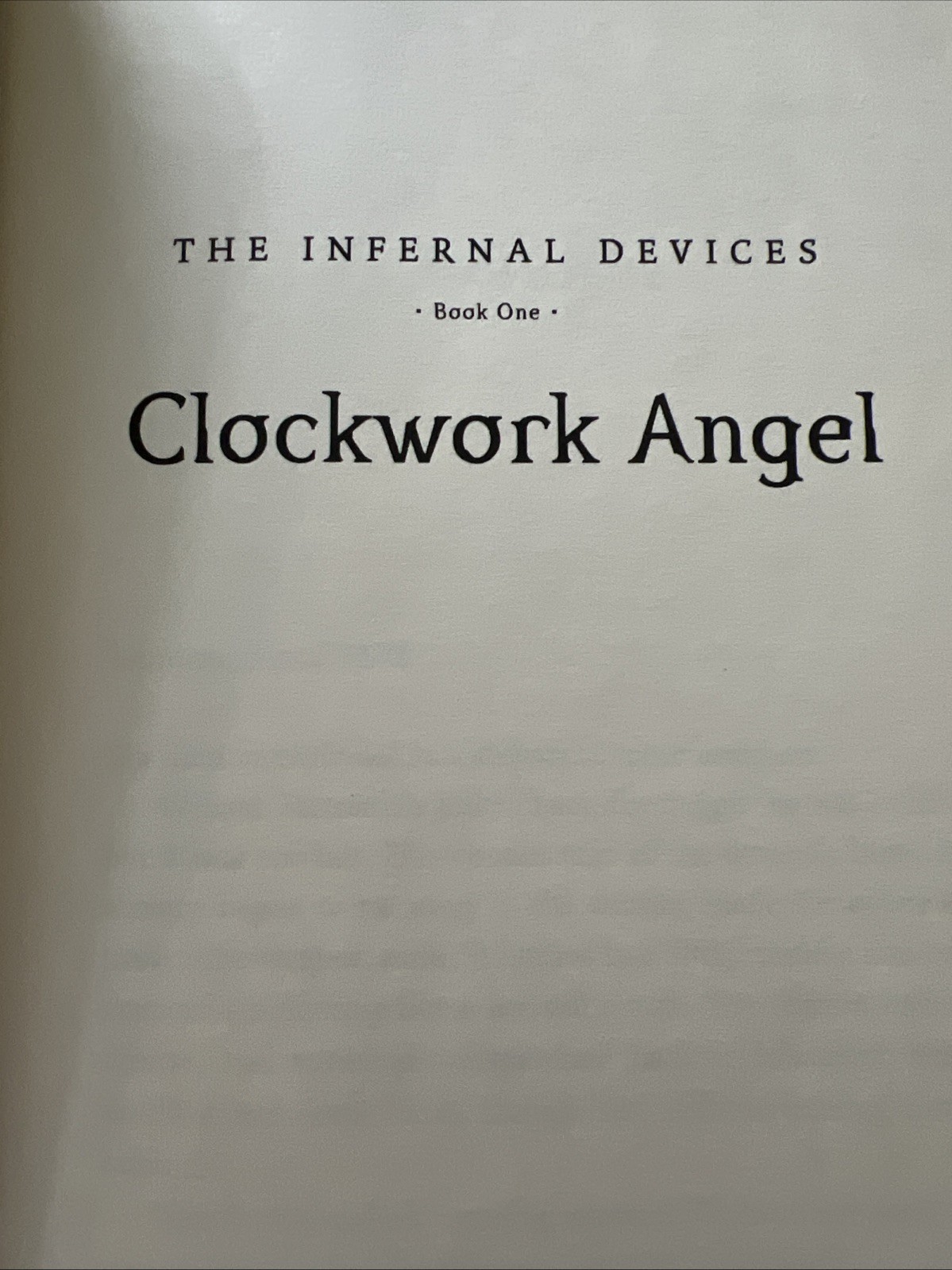 Clockwork Angel Cassandra Clare 1st Edition Hardcover 2010 Infernal Devices