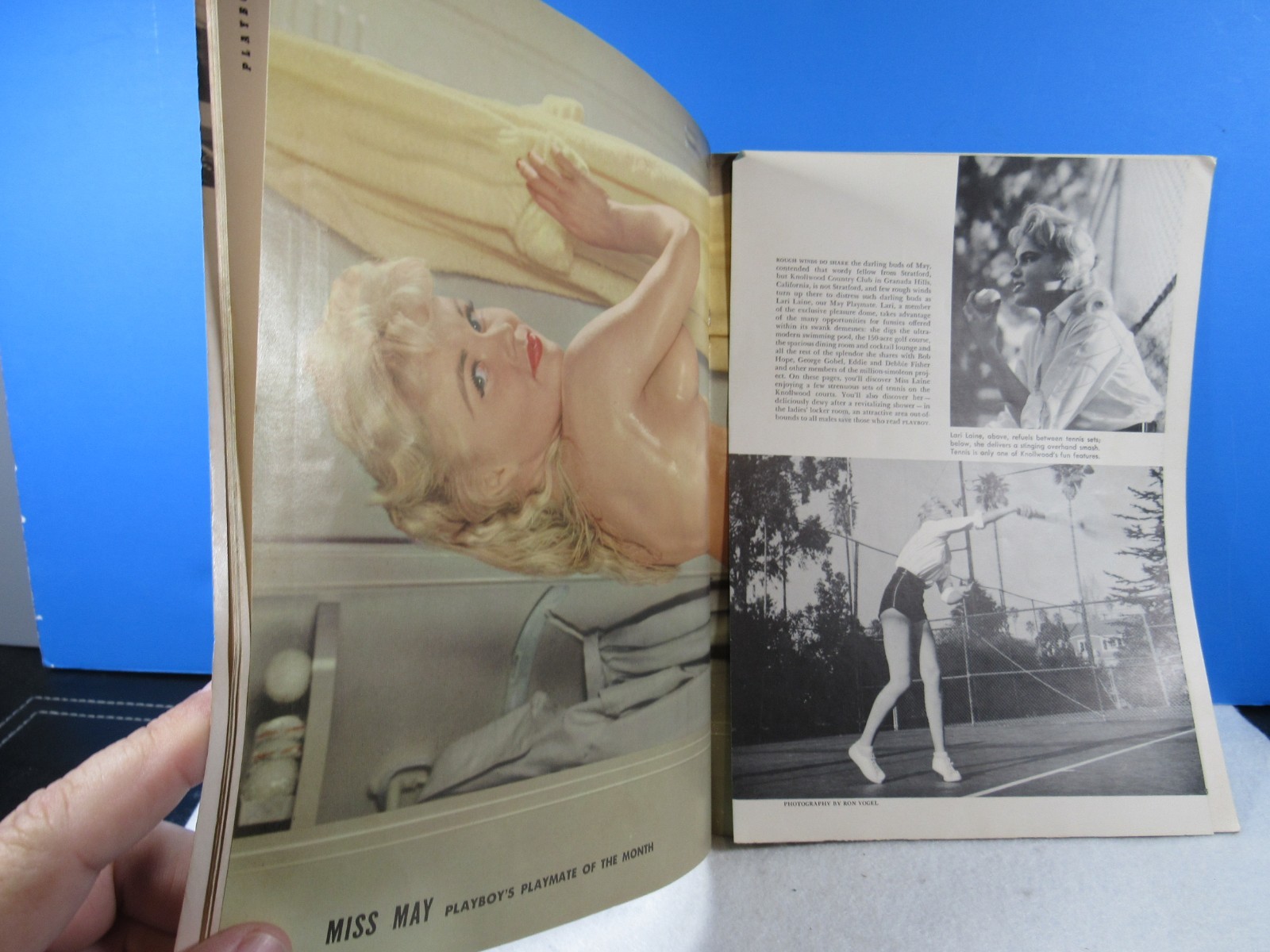 Playboy Magazine May 1958 LARI LAINE Playmate with Centerfold Intact GOOD -VG