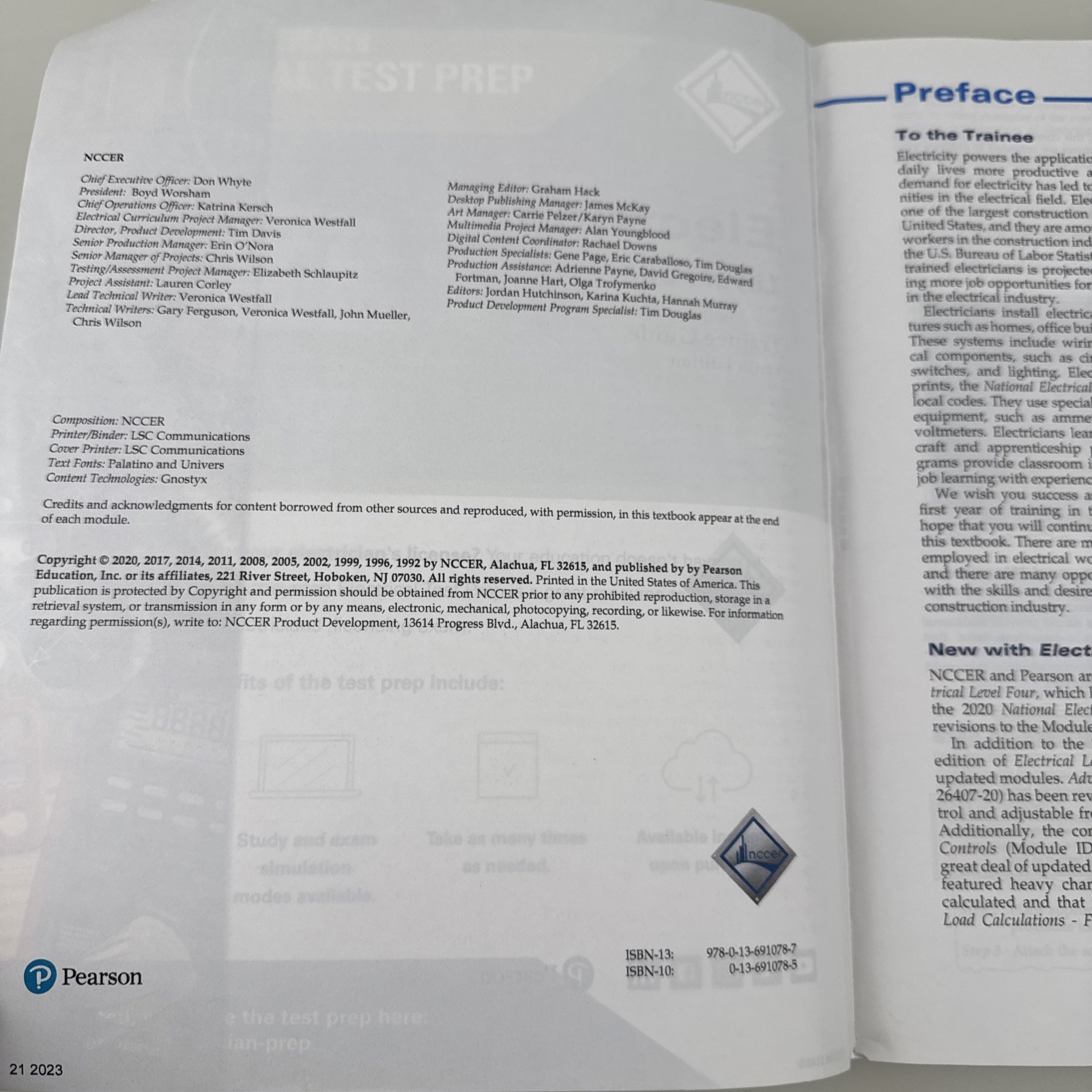 Electrical Level 4 – Paperback By NCCER Tenth Ed. 2020 – GOOD