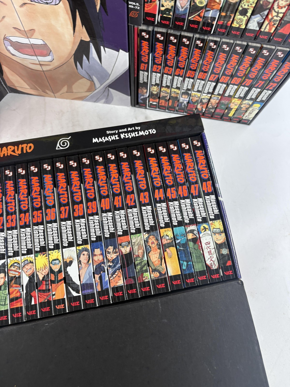 Naruto Masashi Kishimoto Manga Box Set 28-72 English VIZ Anime Shonen Jump