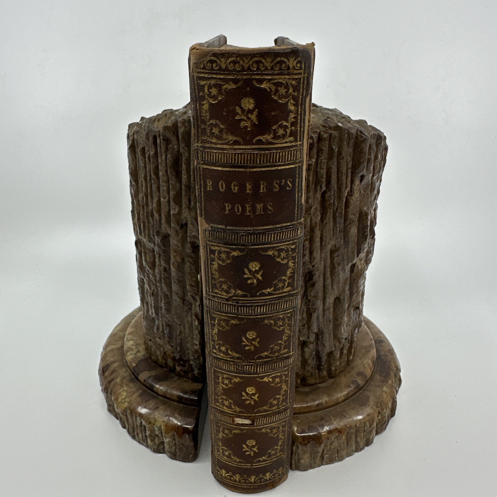Samuel Rogers Poems 1834 Leather Gilt Spine Illustrated Antique (26-14)